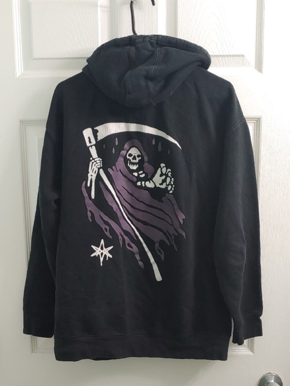 Bring Me The Horizon Grim Reaper Hoodie Unisex L Black BMTH Pullover
